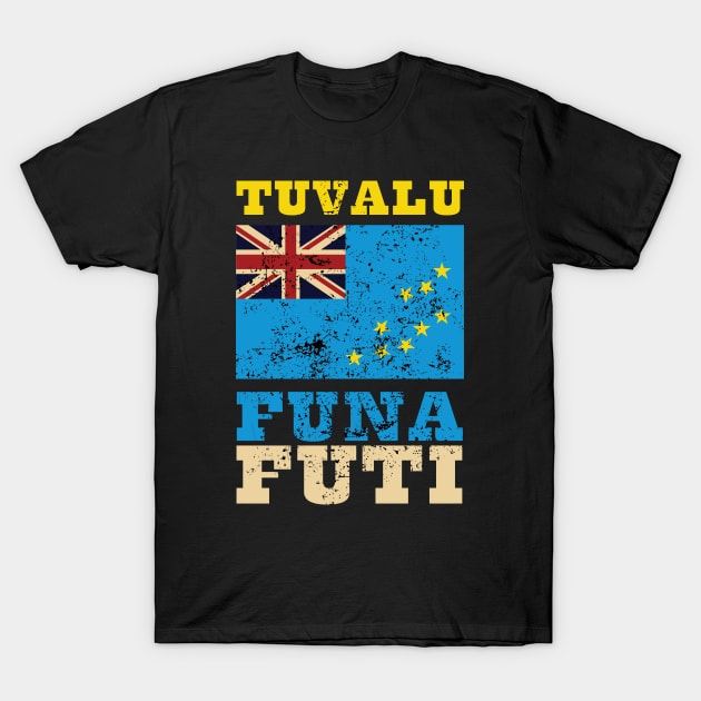 Flag of  Tuvalu T-Shirt by KewaleeTee